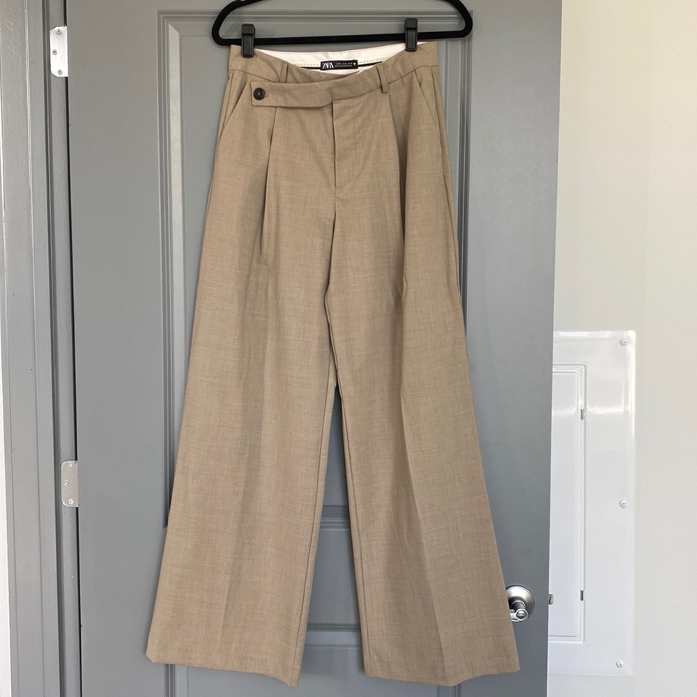 Zara Wide Leg Crossover Trouser